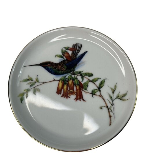 VTG Fürstenberg Porzellan Coasters Bowls Trinket Dish Bird Motif Set Of 2 - Picture 2 of 9